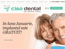 Tablet Screenshot of cisodental.ro